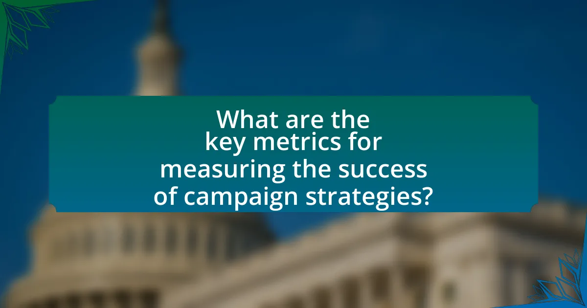 What are the key metrics for measuring the success of campaign strategies?